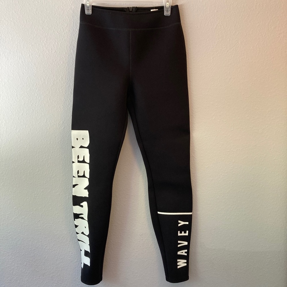 Been Trill Wavey Black Neoprene Swim/Surf Pants Size Medium